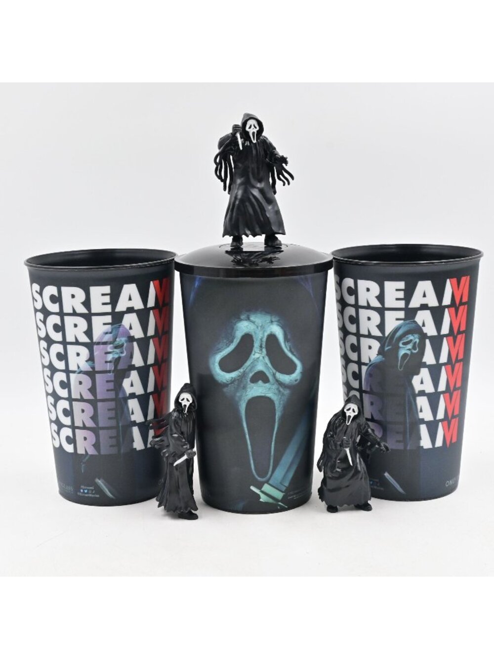 Scream VI AMC Exclusive 3D Ghost Face Lenticular Holographic Cup with Topper